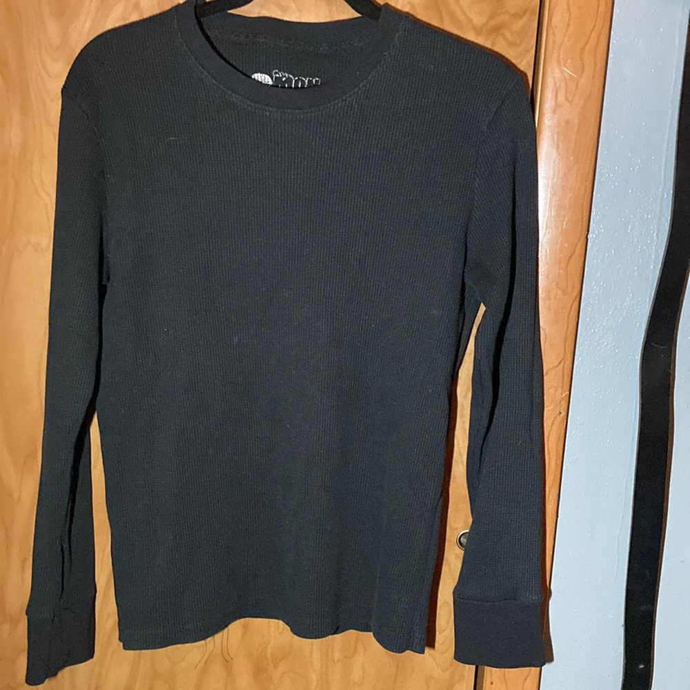 2 monkeys thermal black shirt